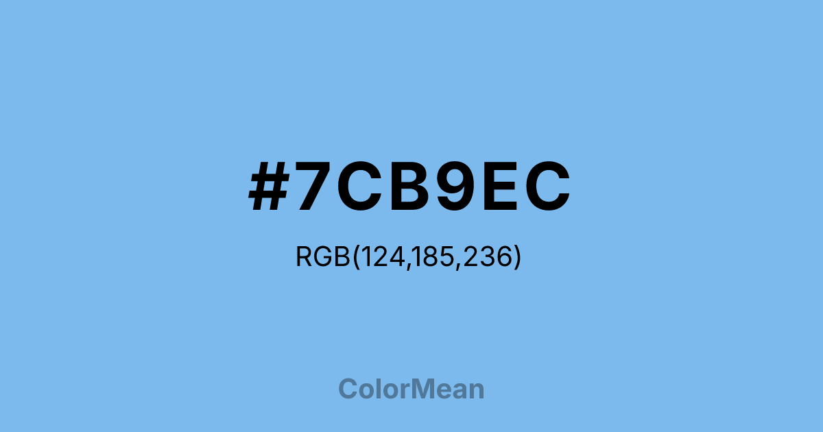 #7CB9EC color swatch