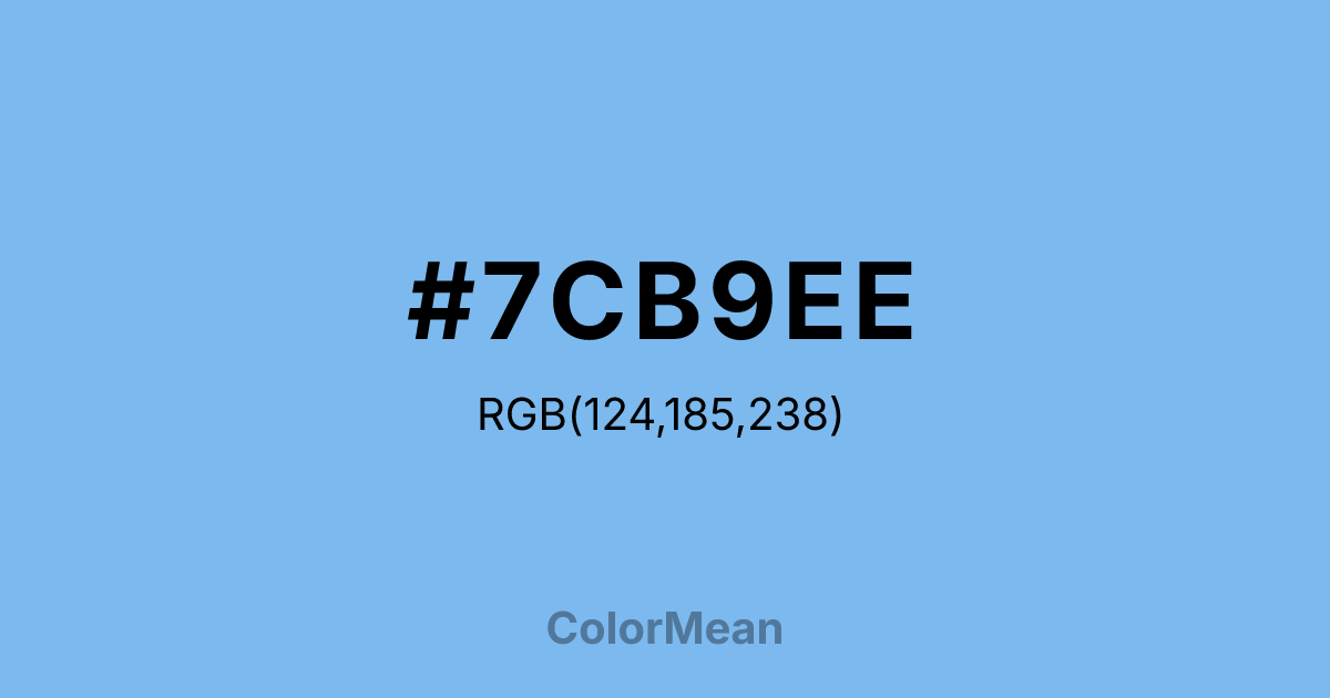 #7CB9EE color swatch