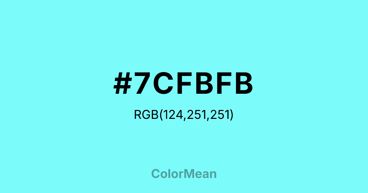 #7CFBFB color swatch