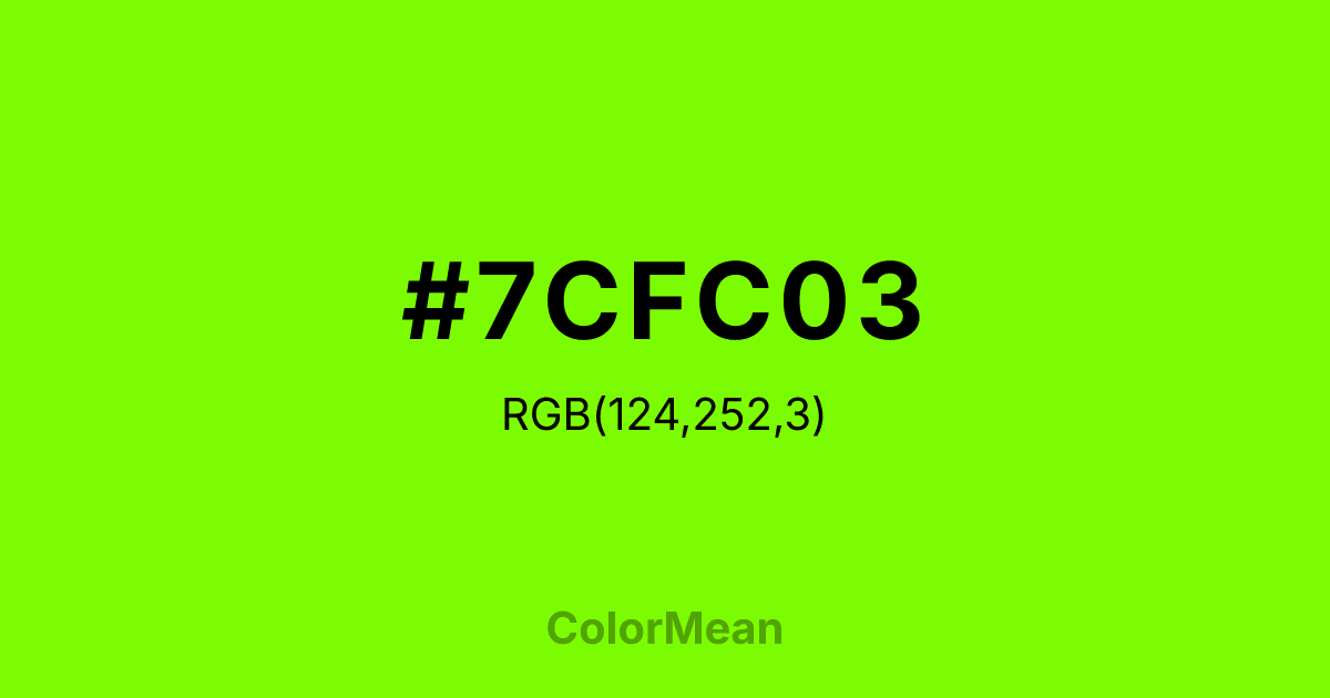 #7CFC03 color swatch