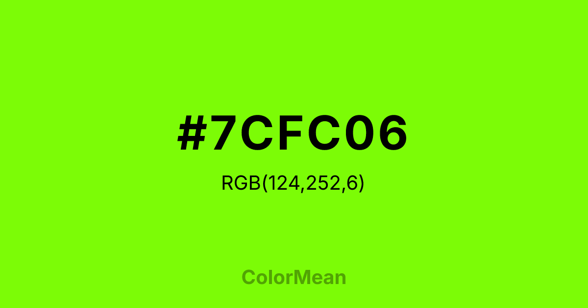 #7CFC06 color swatch