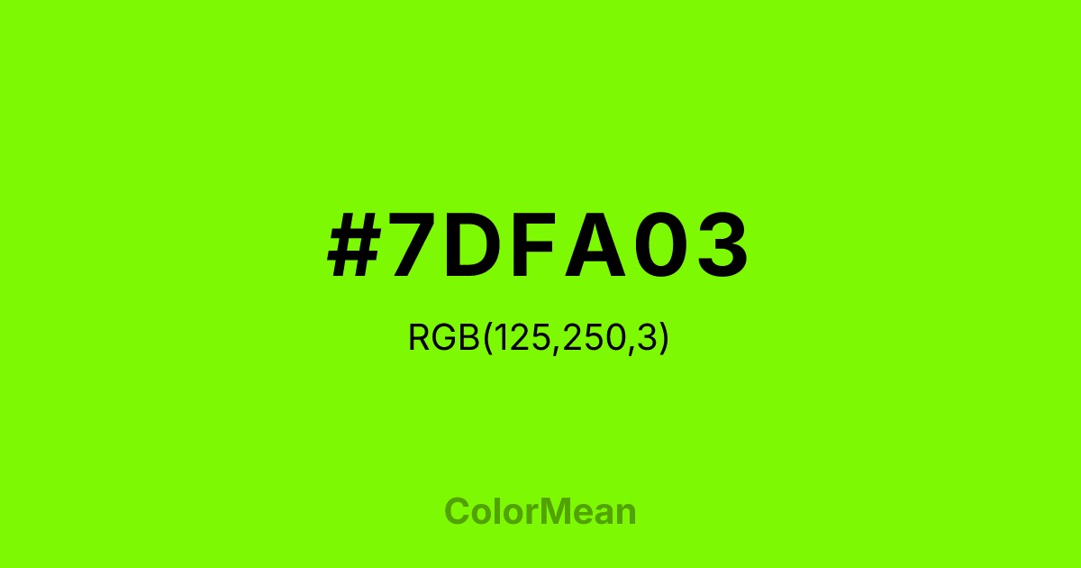 #7DFA03 color swatch