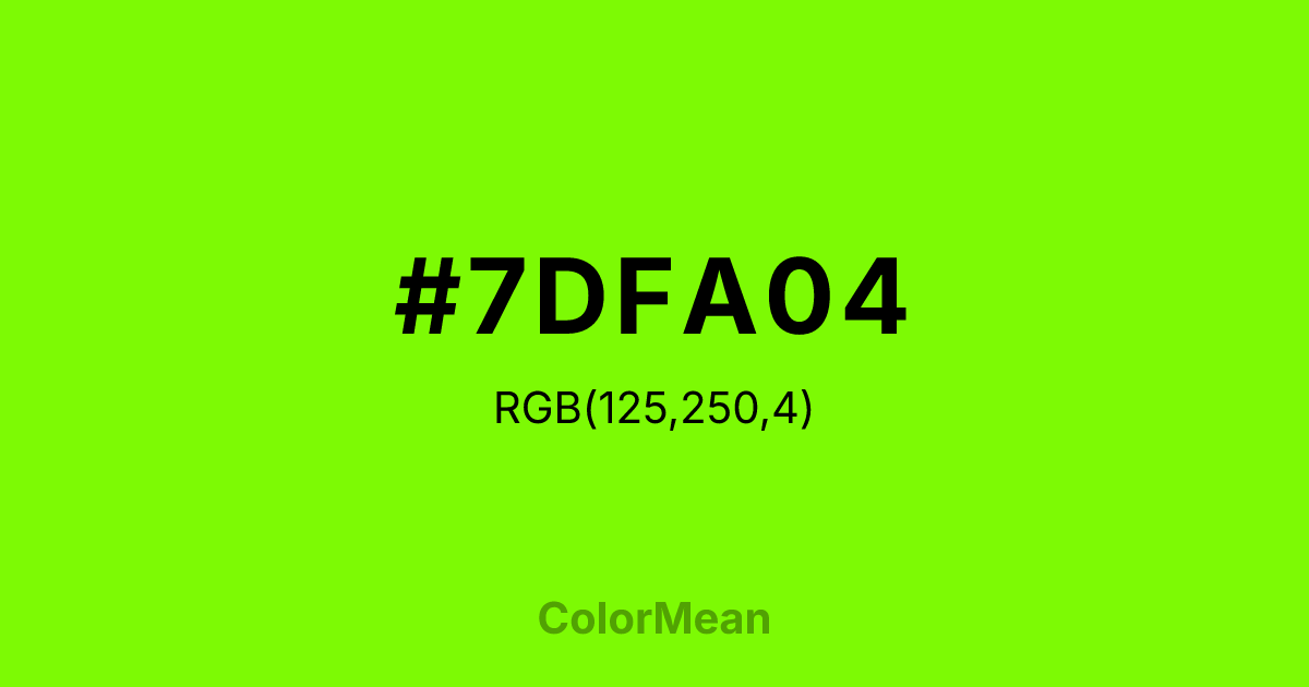 #7DFA04 color swatch