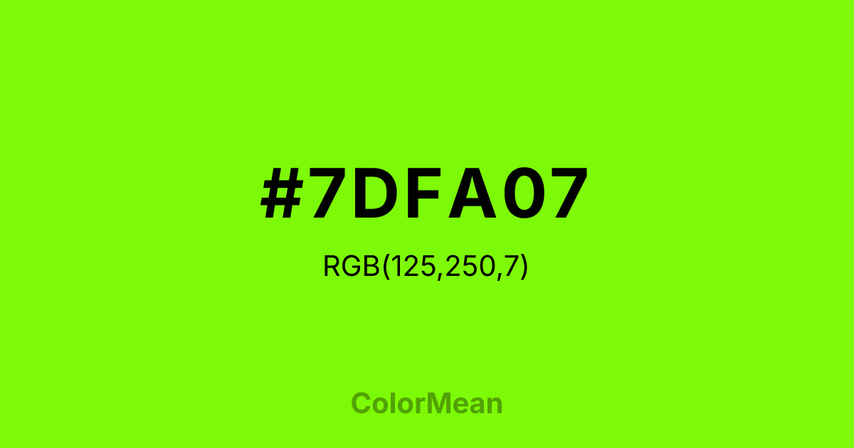 #7DFA07 color swatch