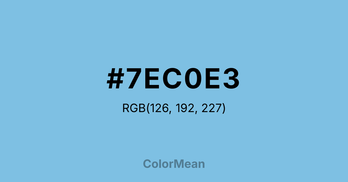 #7EC0E3 color swatch