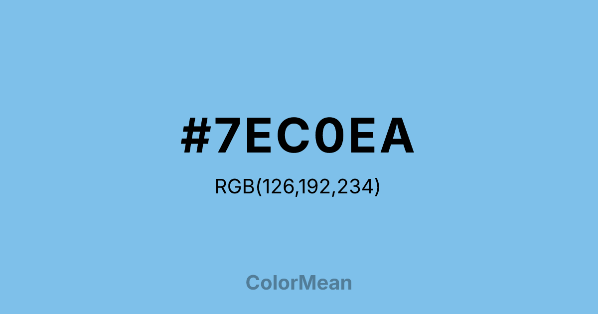 #7EC0EA color swatch