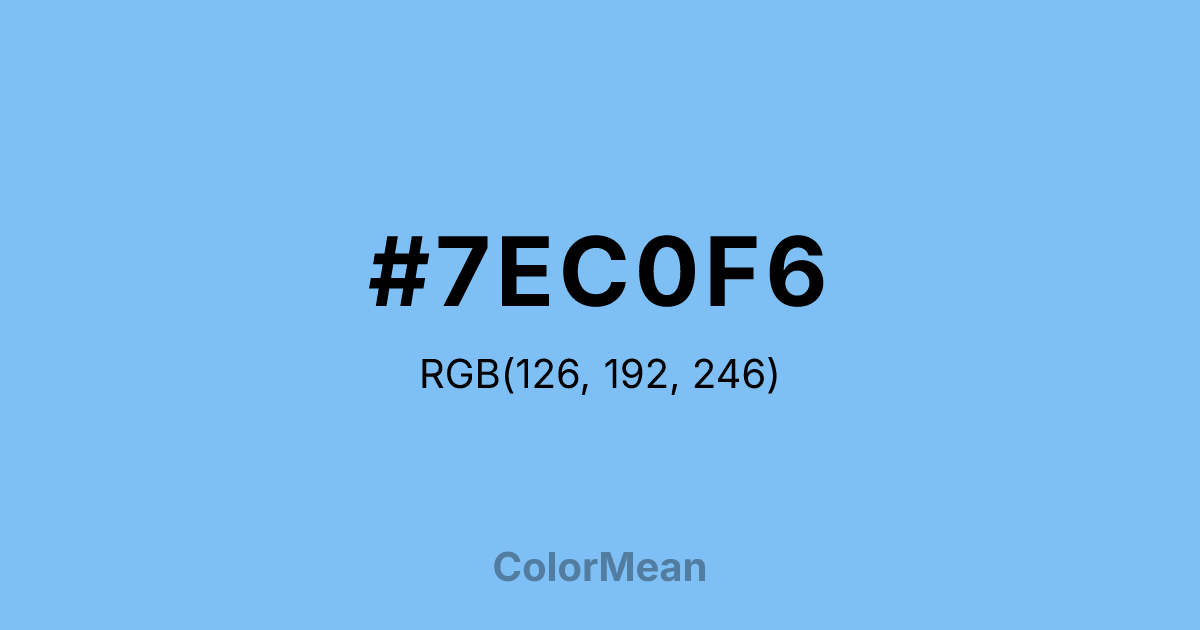 #7EC0F6 color swatch