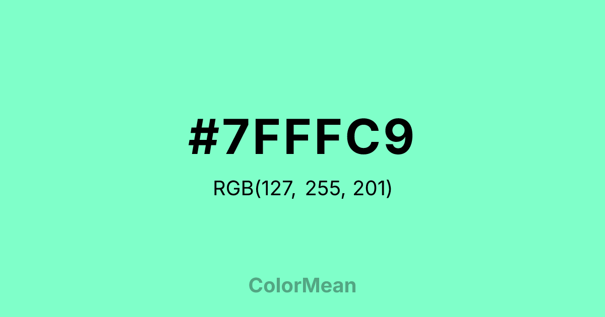 #7FFFC9 color swatch