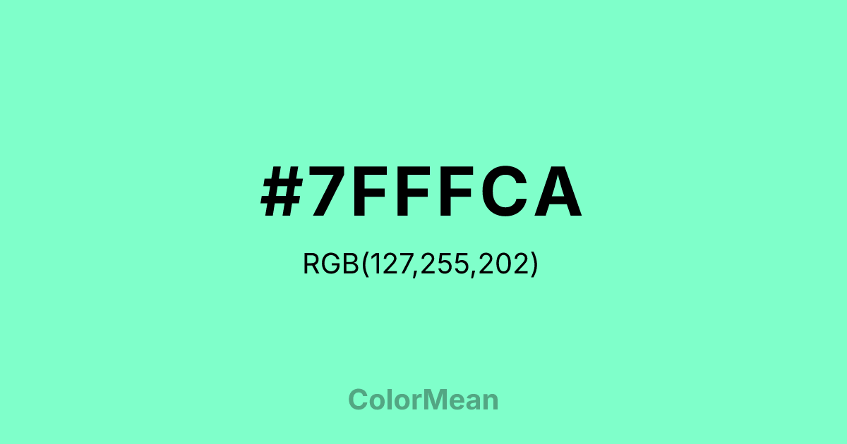 #7FFFCA color swatch
