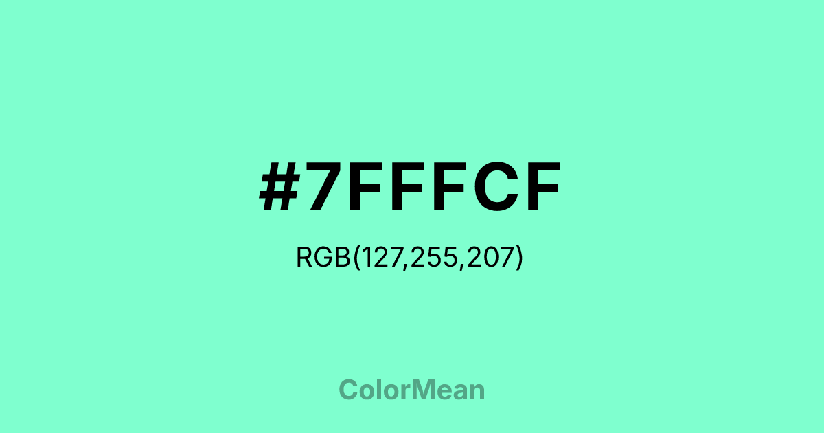 #7FFFCF color swatch