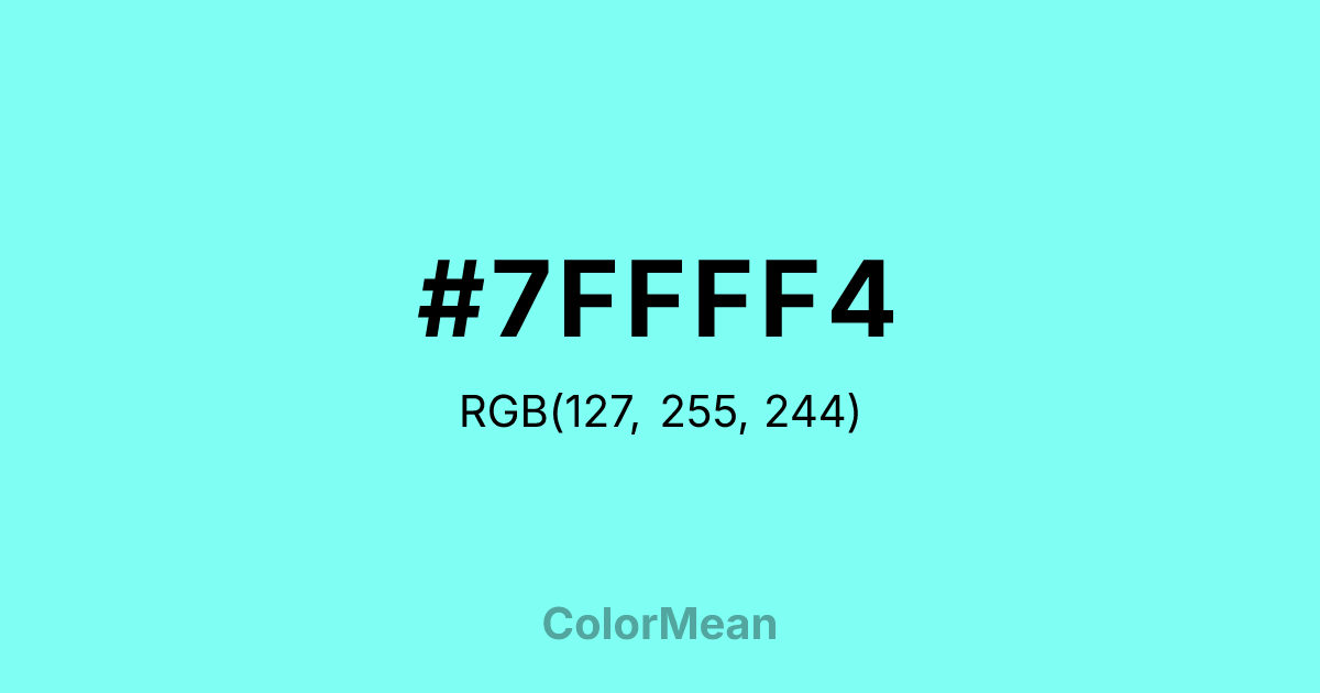 #7FFFF4 color swatch