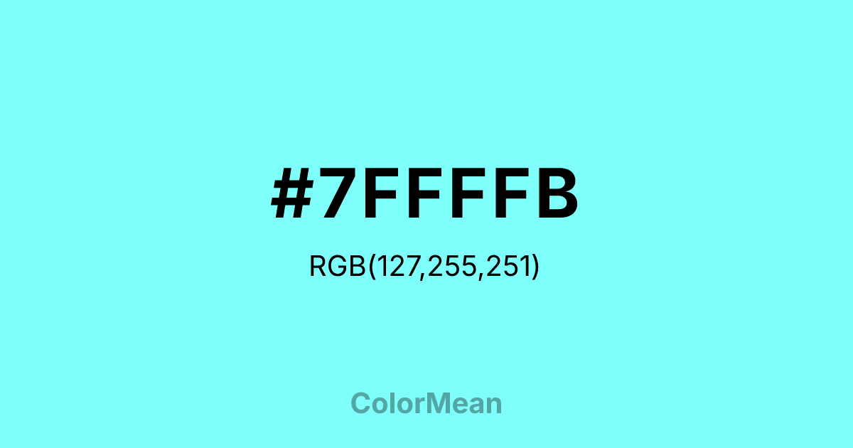 #7FFFFB color swatch