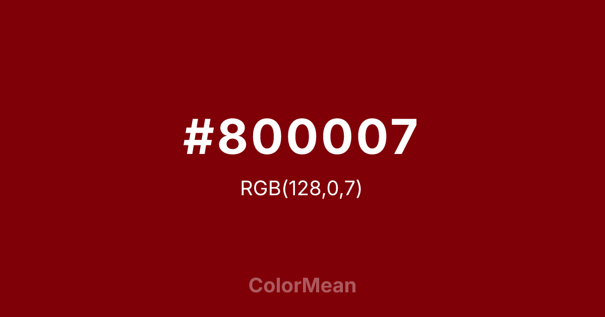 #800007 color swatch