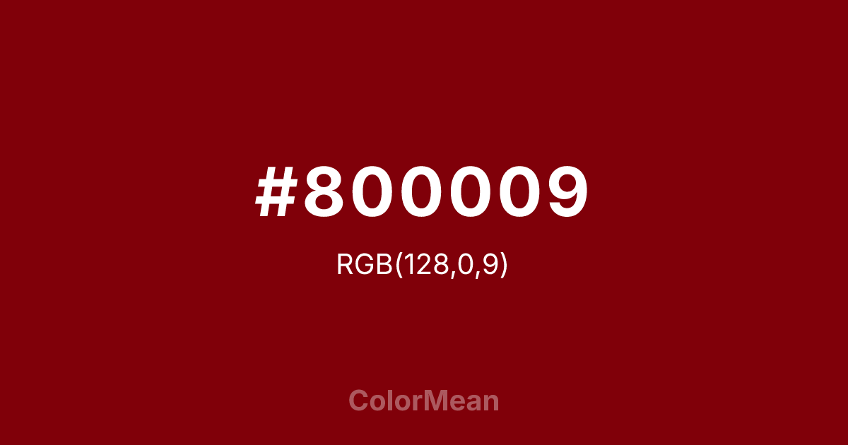 #800009 color swatch