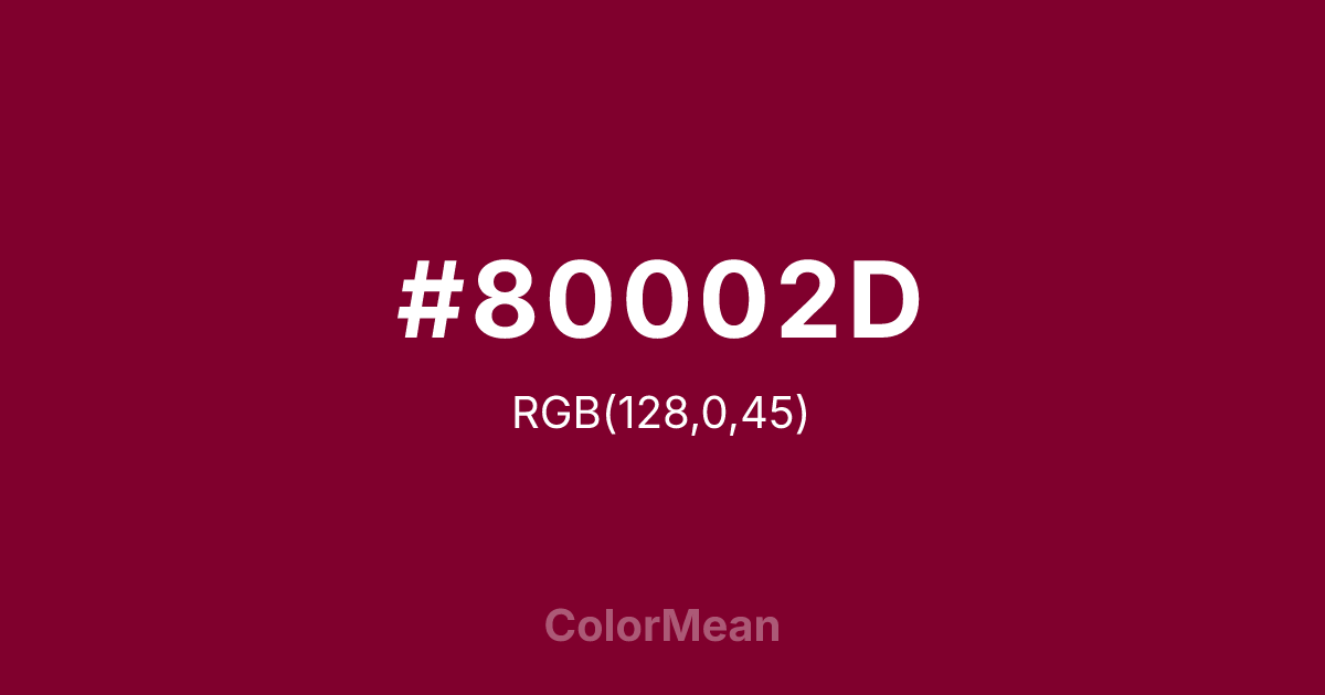 #80002D color swatch
