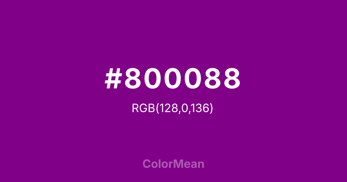 #800088 color swatch