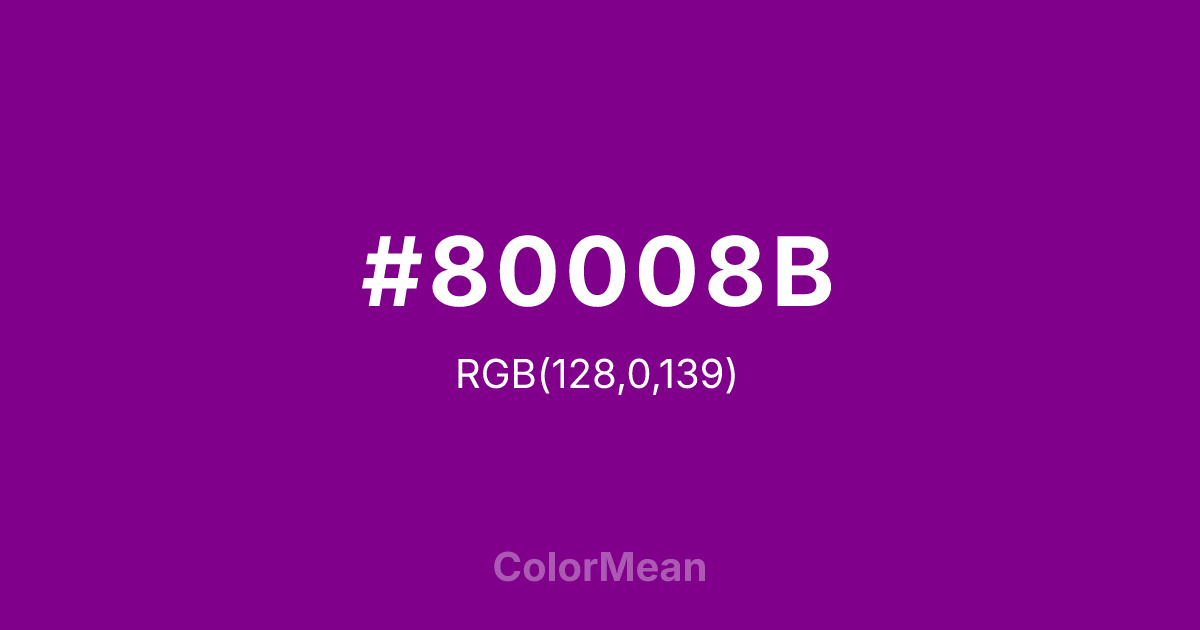#80008B color swatch