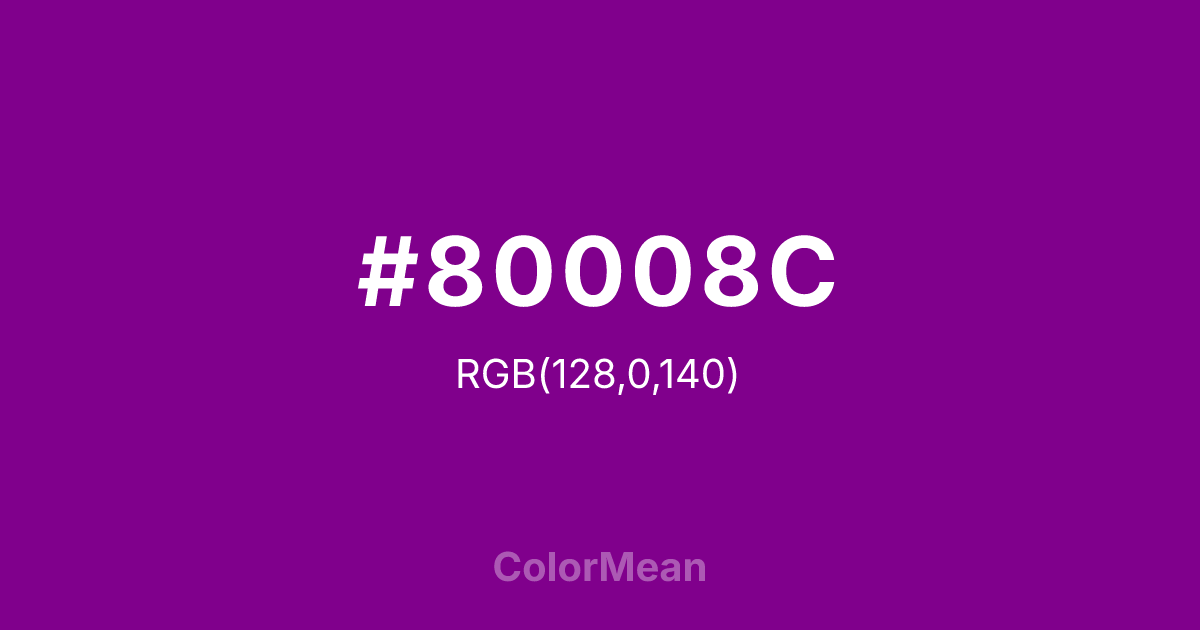 #80008C color swatch