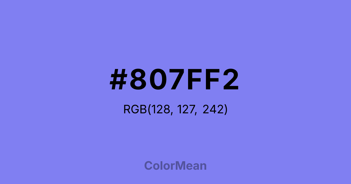 #807FF2 color swatch