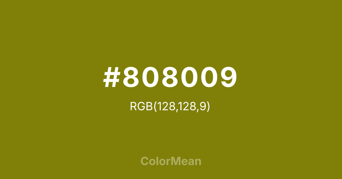 #808009 color swatch