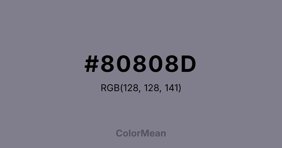 #80808D color swatch