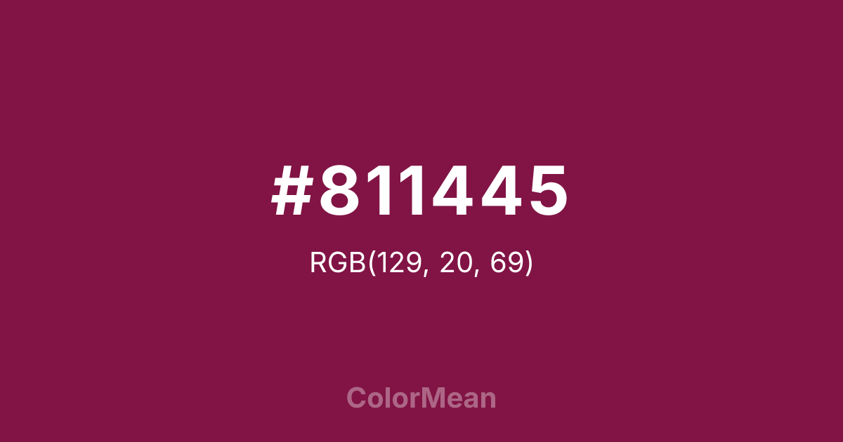 #811445 color swatch