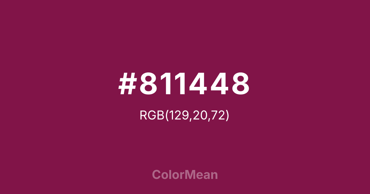 #811448 color swatch