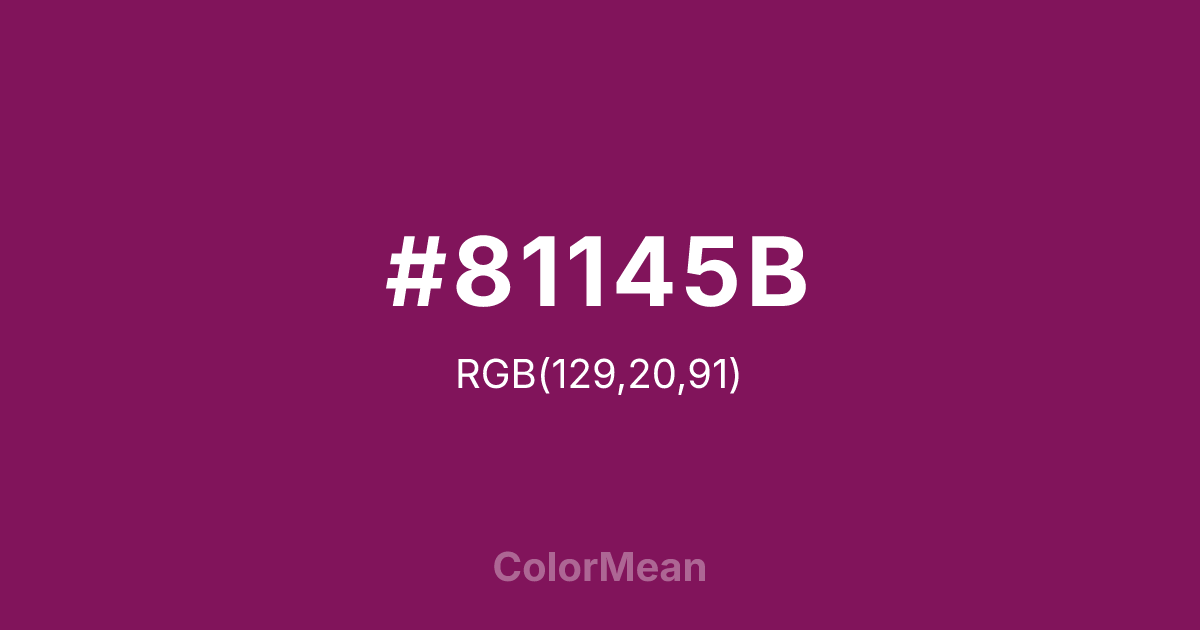 #81145B color swatch