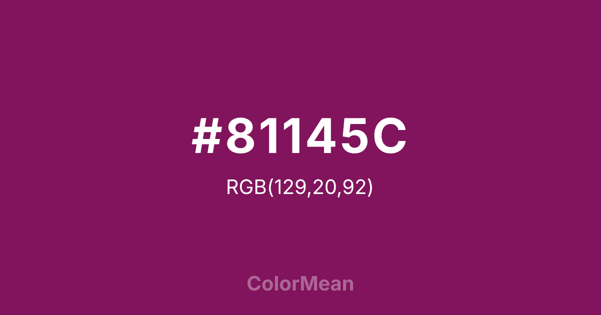 #81145C color swatch