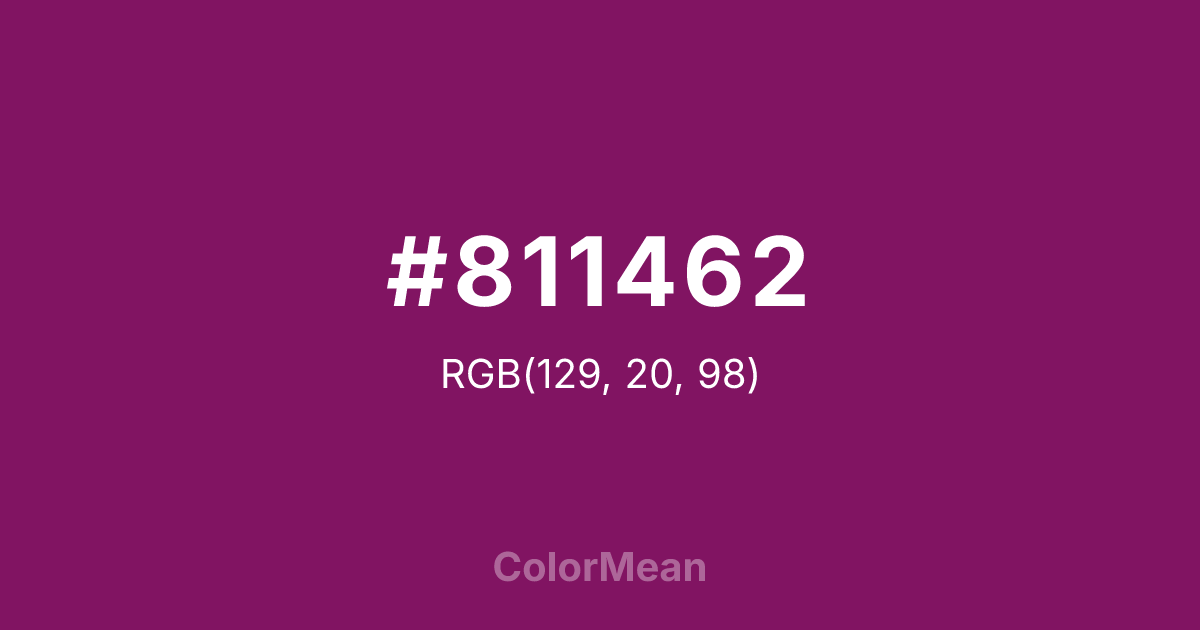 #811462 color swatch