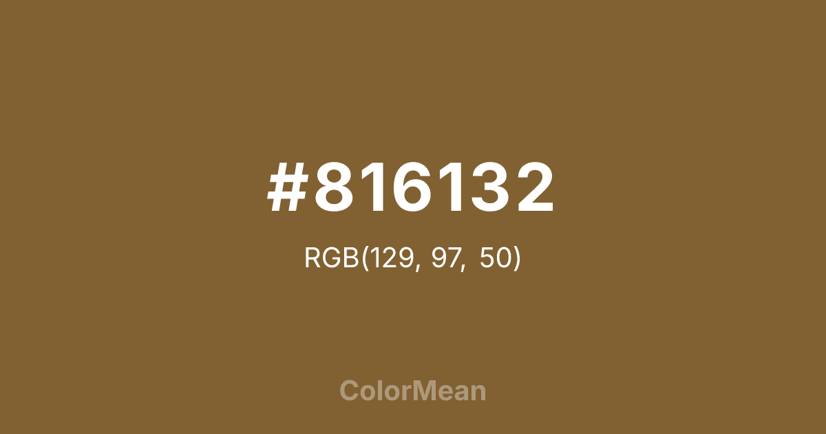#816132 color swatch