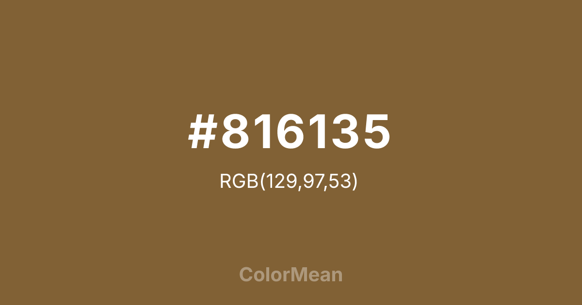 #816135 color swatch