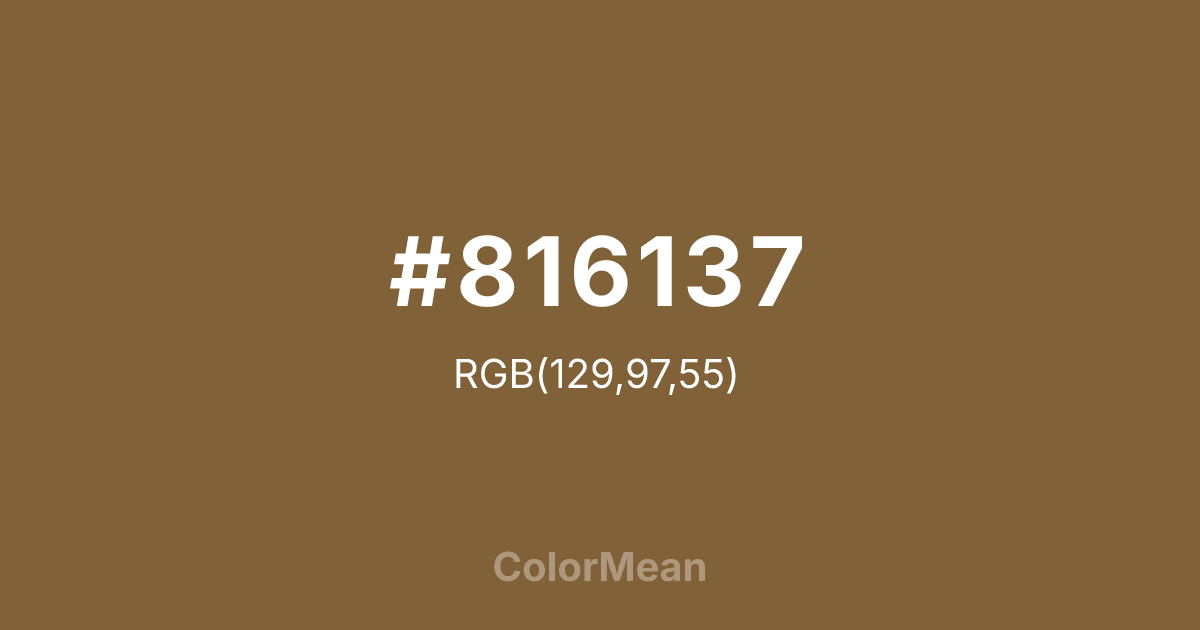 #816137 color swatch