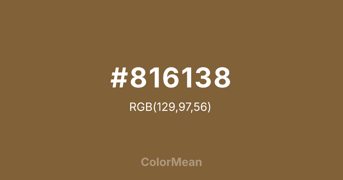 #816138 color swatch