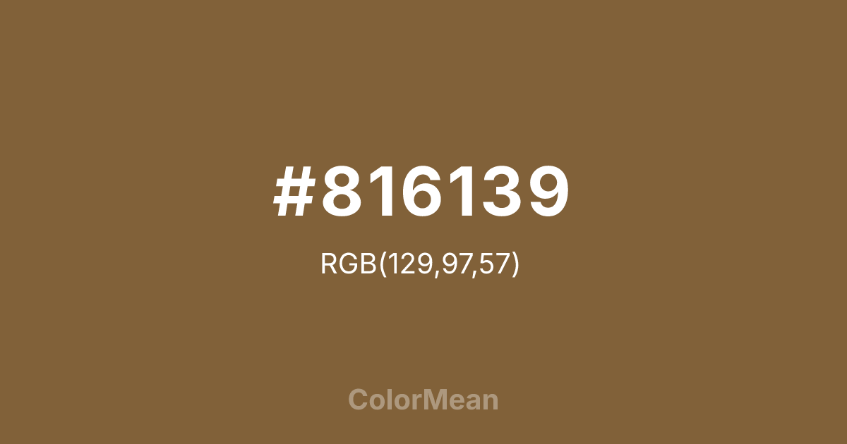 #816139 color swatch