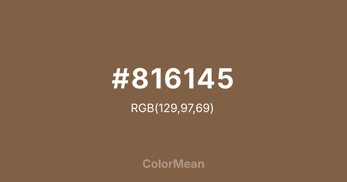 #816145 color swatch