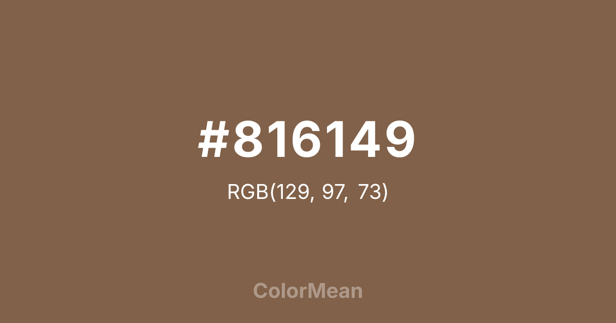 #816149 color swatch