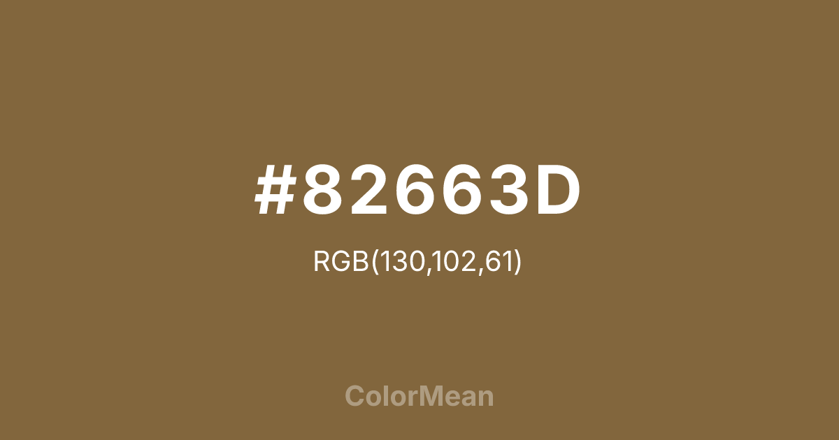 #82663D color swatch