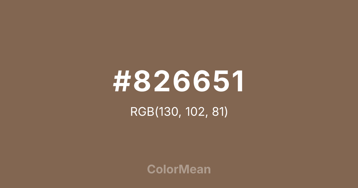 #826651 color swatch