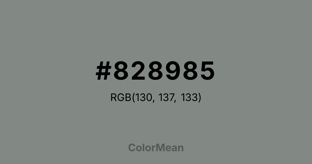 #828985 color swatch