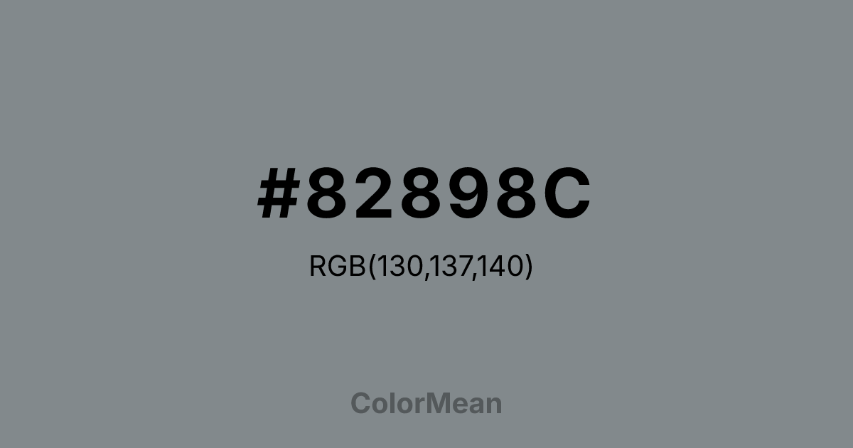 #82898C color swatch