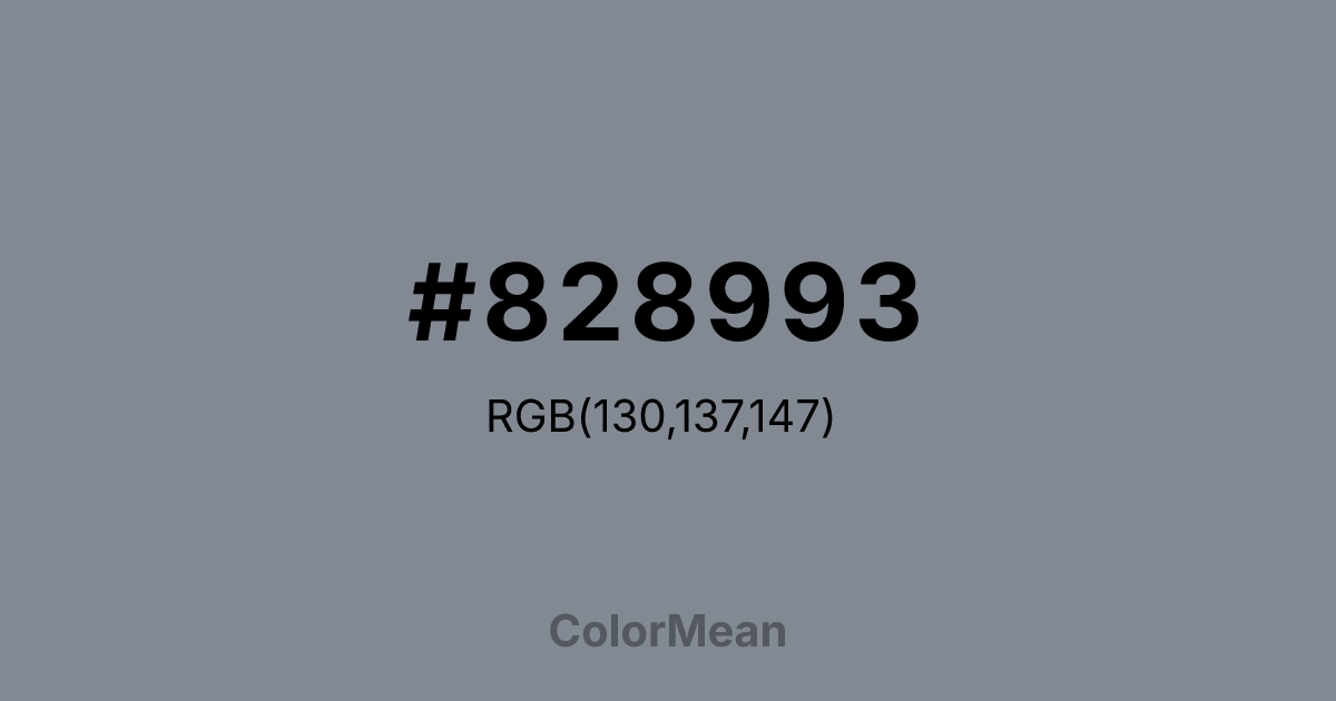 #828993 color swatch