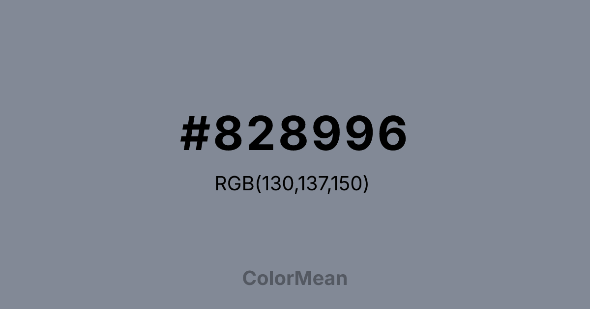 #828996 color swatch