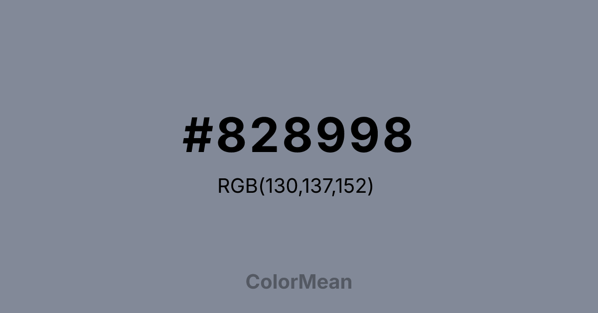 #828998 color swatch