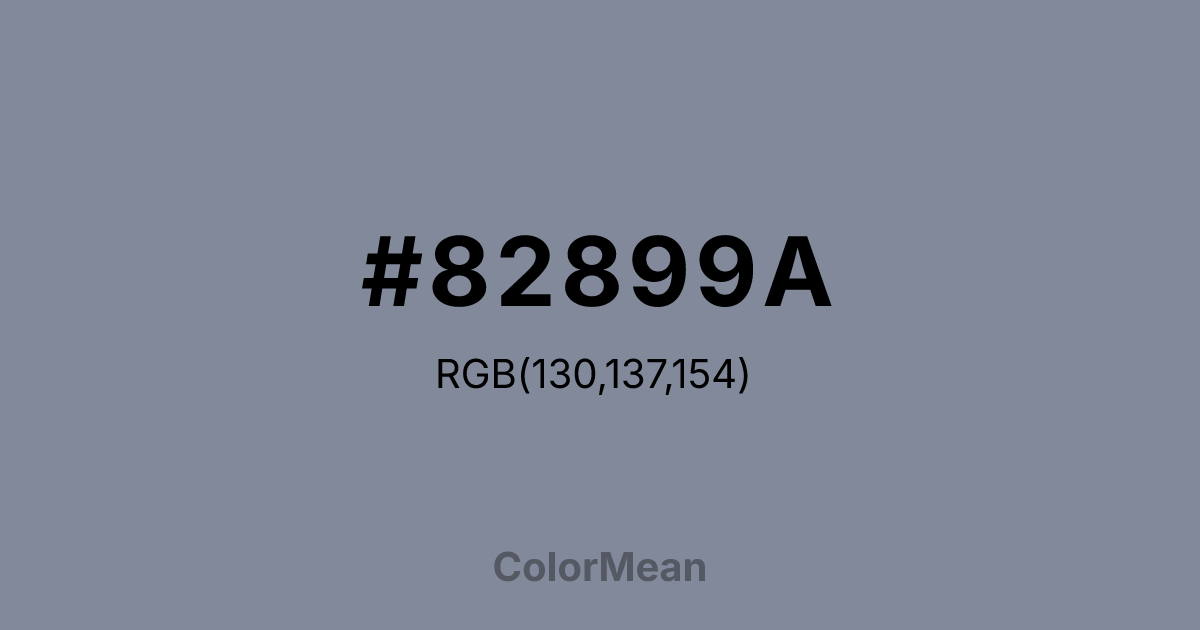#82899A color swatch