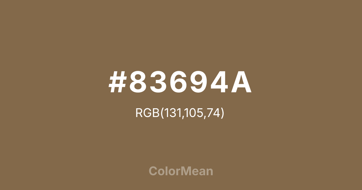 #83694A color swatch