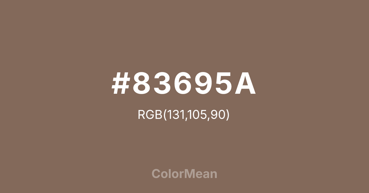 #83695A color swatch
