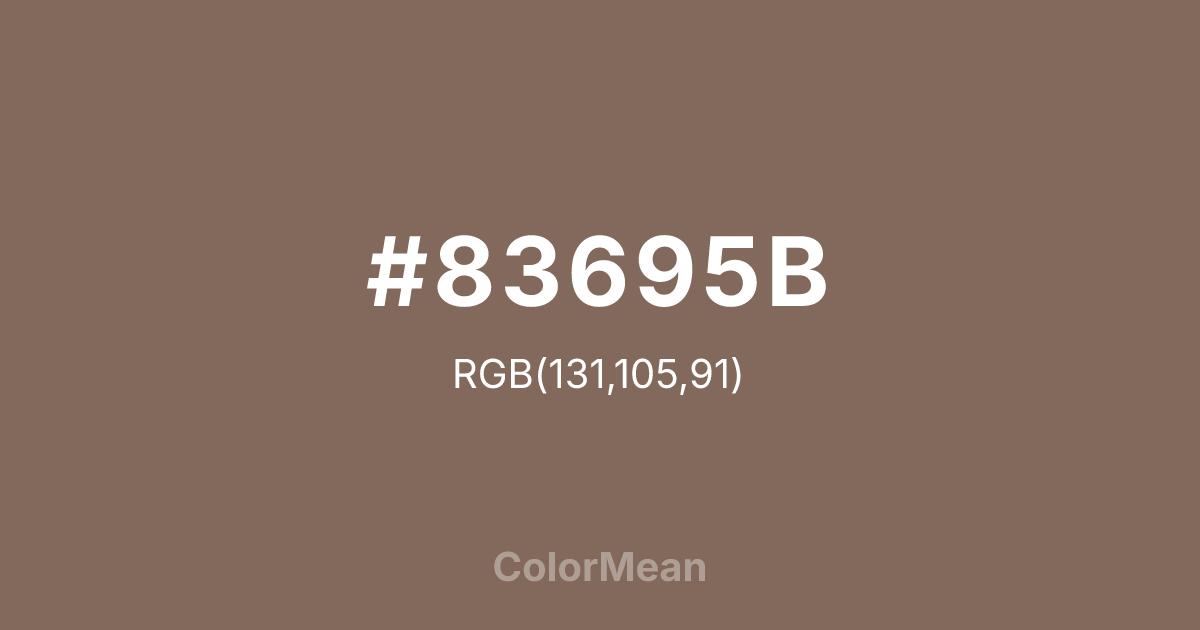 #83695B color swatch