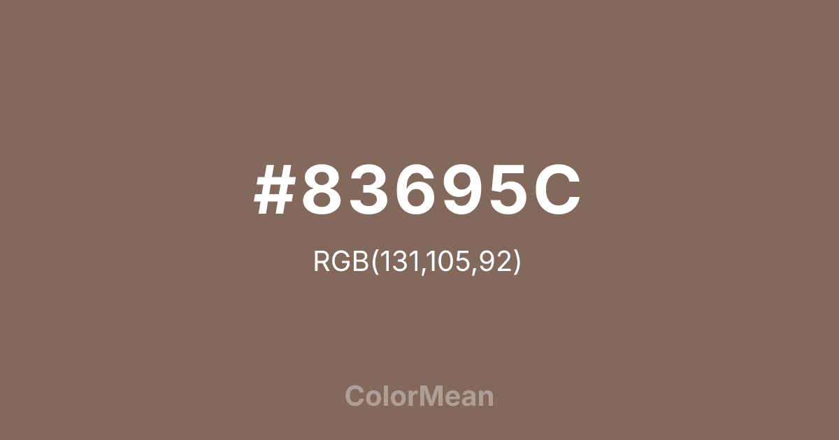 #83695C color swatch