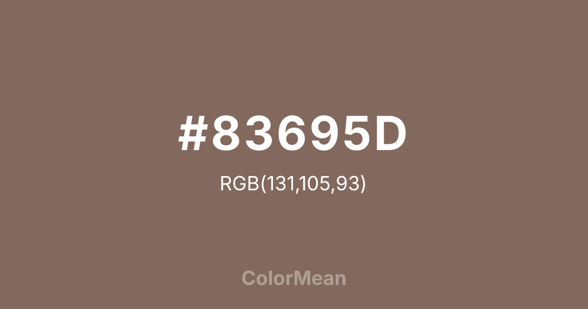 #83695D color swatch